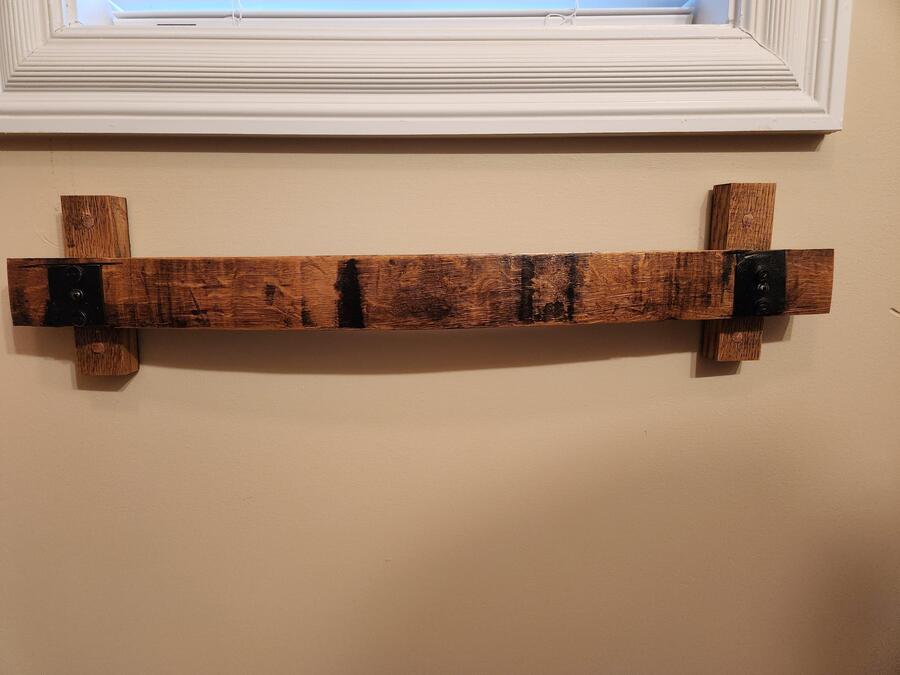 Barrel Stave Towel Rack